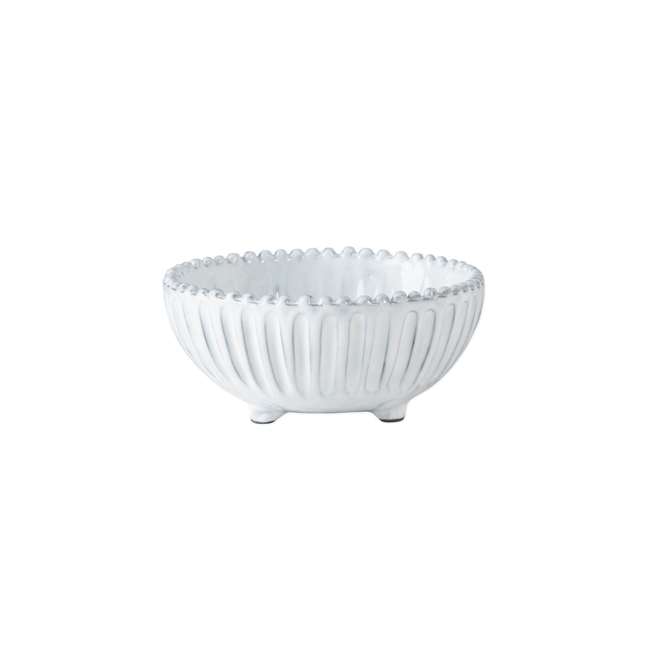 Vietri Italian Handcrafted Incanto Stripe Decorative Footed Bowl for Home