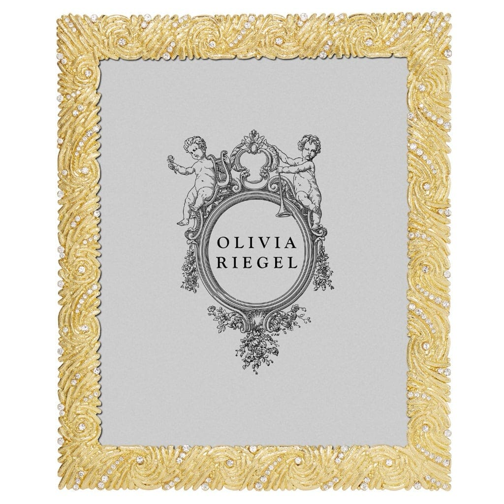 Olivia Riegel Premium Gold-Plated Marina-Style 8 x 10 Picture Frame for Displaying Precious Memories
