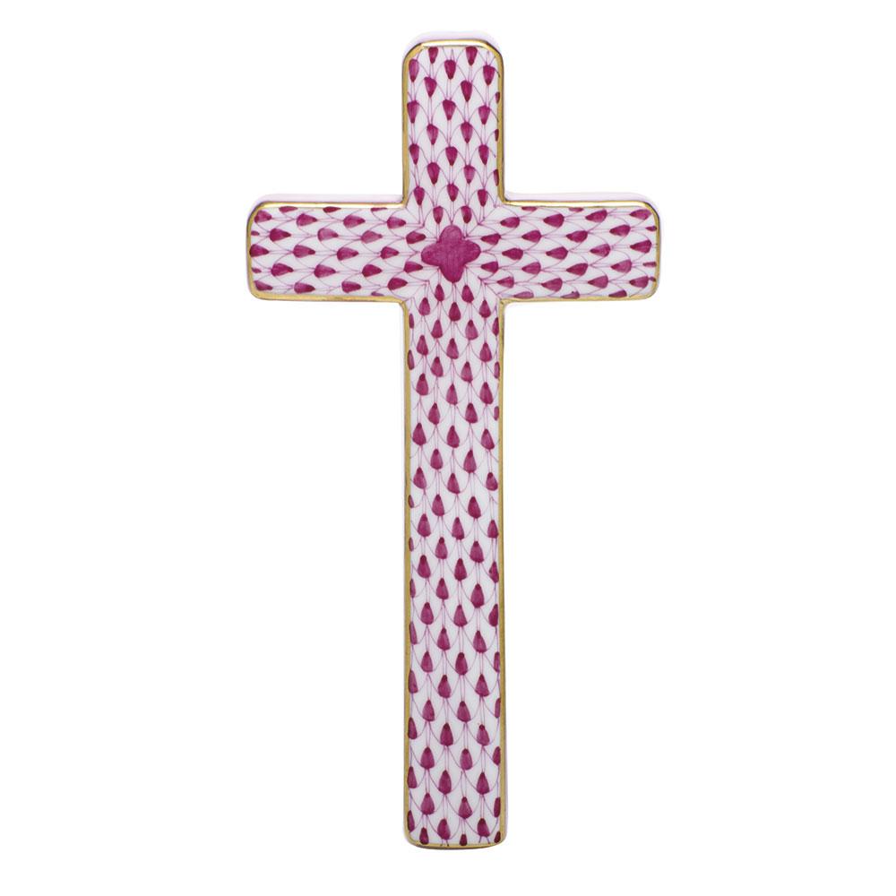 Exquisite Handmade Herend Porcelain Cross for Faith and Devotion