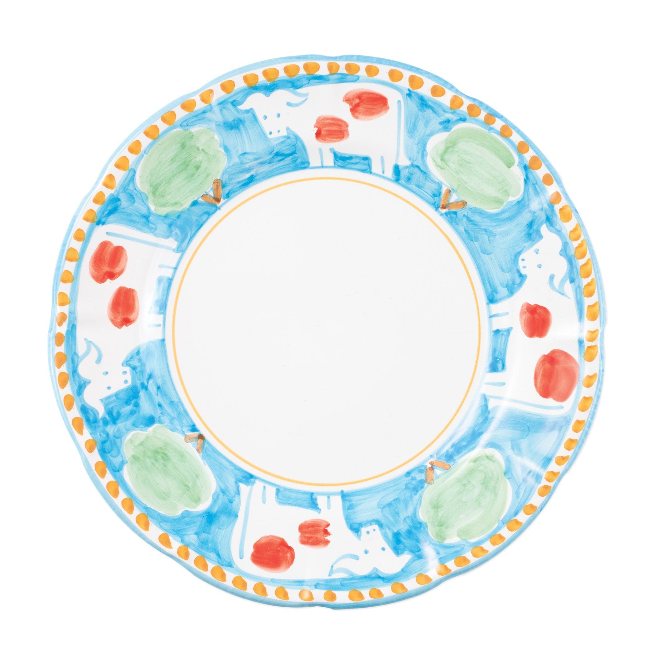 Vietri Campagna Mucca Hand - painted Service Plate or Charger for Dining