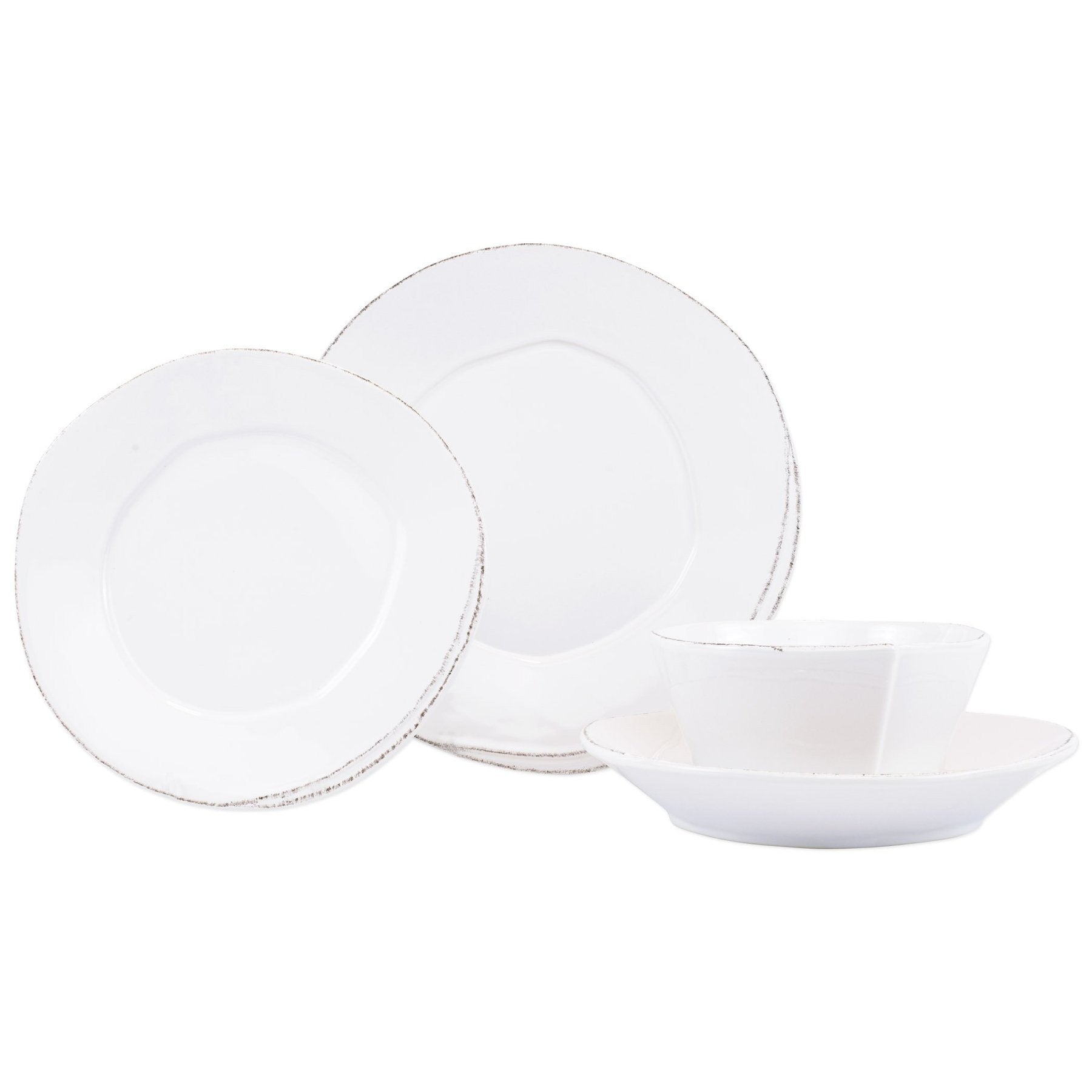 Vietri Lastra Four-Piece Tableware Place Setting for Dining