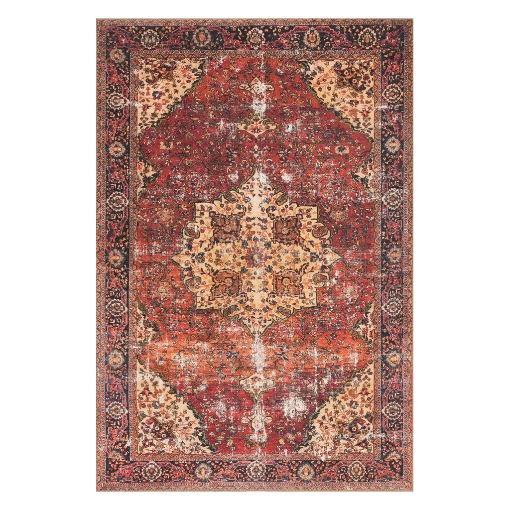 Stylish Loloi Loren LQ 07 Area Rug in Stunning Red and Navy Colors