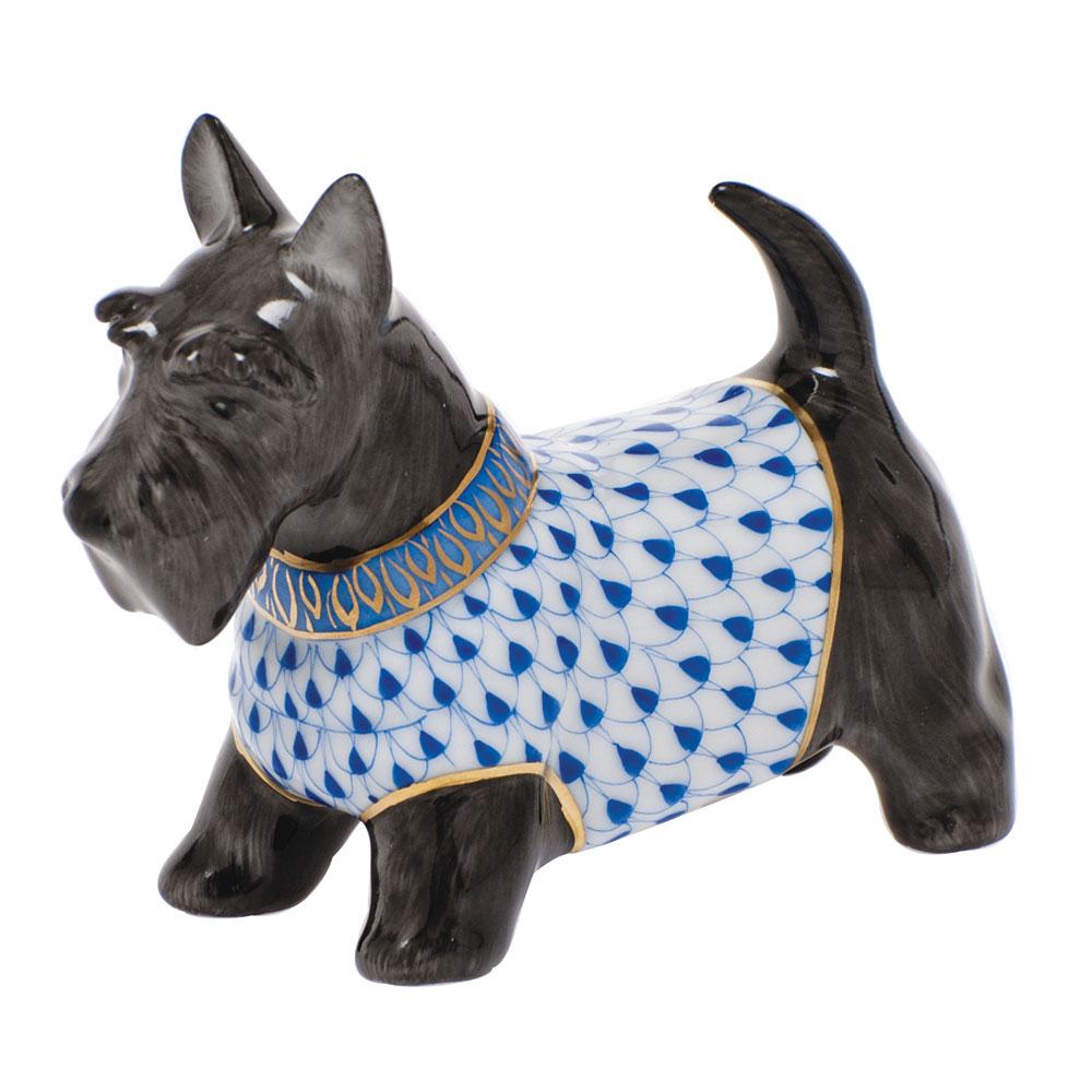 Handmade & Hand - painted Herend Scottie Mcduff Porcelain Figurine