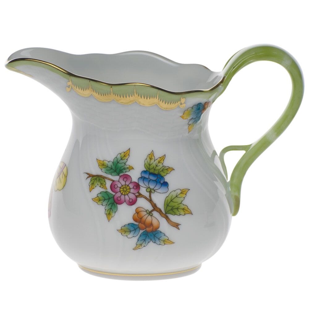 Herend Porcelain Creamer with 6 oz Capacity Inspired by Queen Victoria Pattern