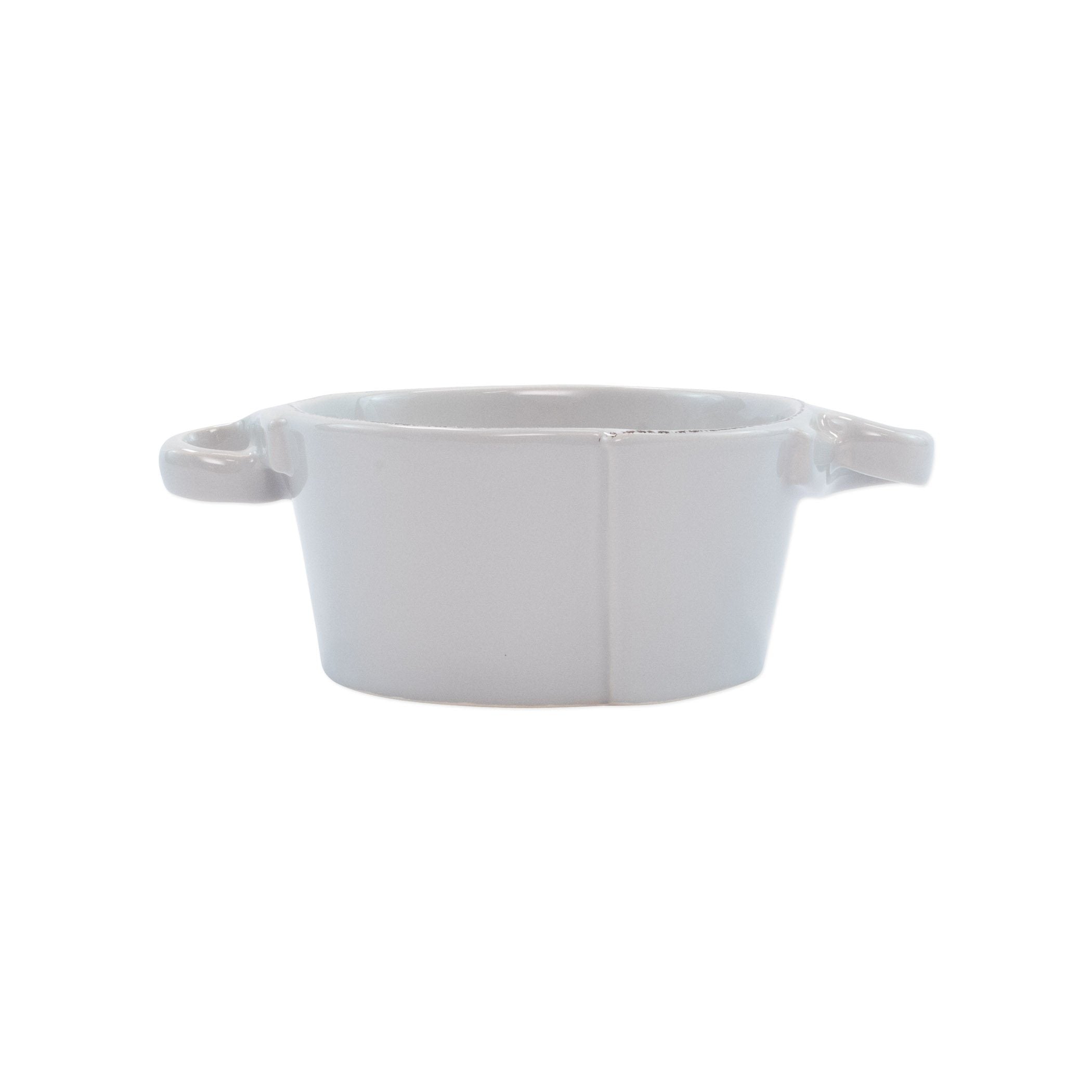 Vietri Small Handled Bowl in Lastra Pattern, Handcrafted in Italy