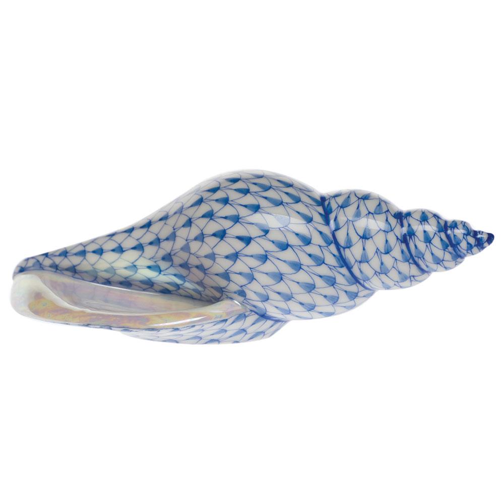 Exquisite Hand - painted Herend Tulip Shell Porcelain Figurine