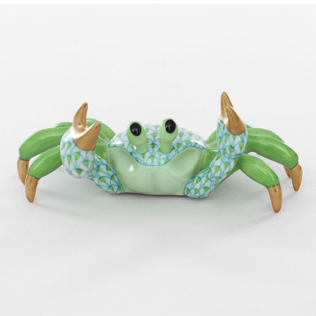 Adorable Hand - painted Herend Sand Crab Porcelain Figurine from Hungary