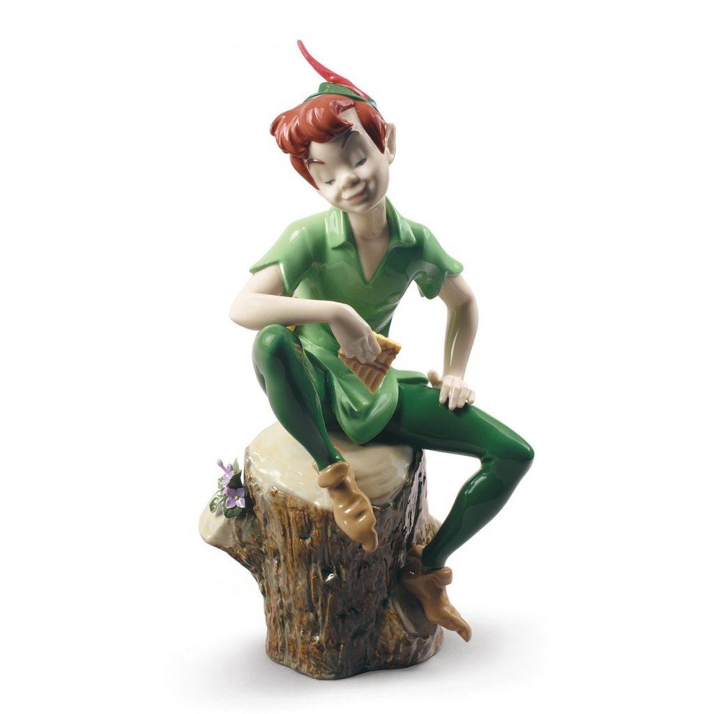 Exquisite Handmade Lladro Disney Peter Pan Porcelain Figurine