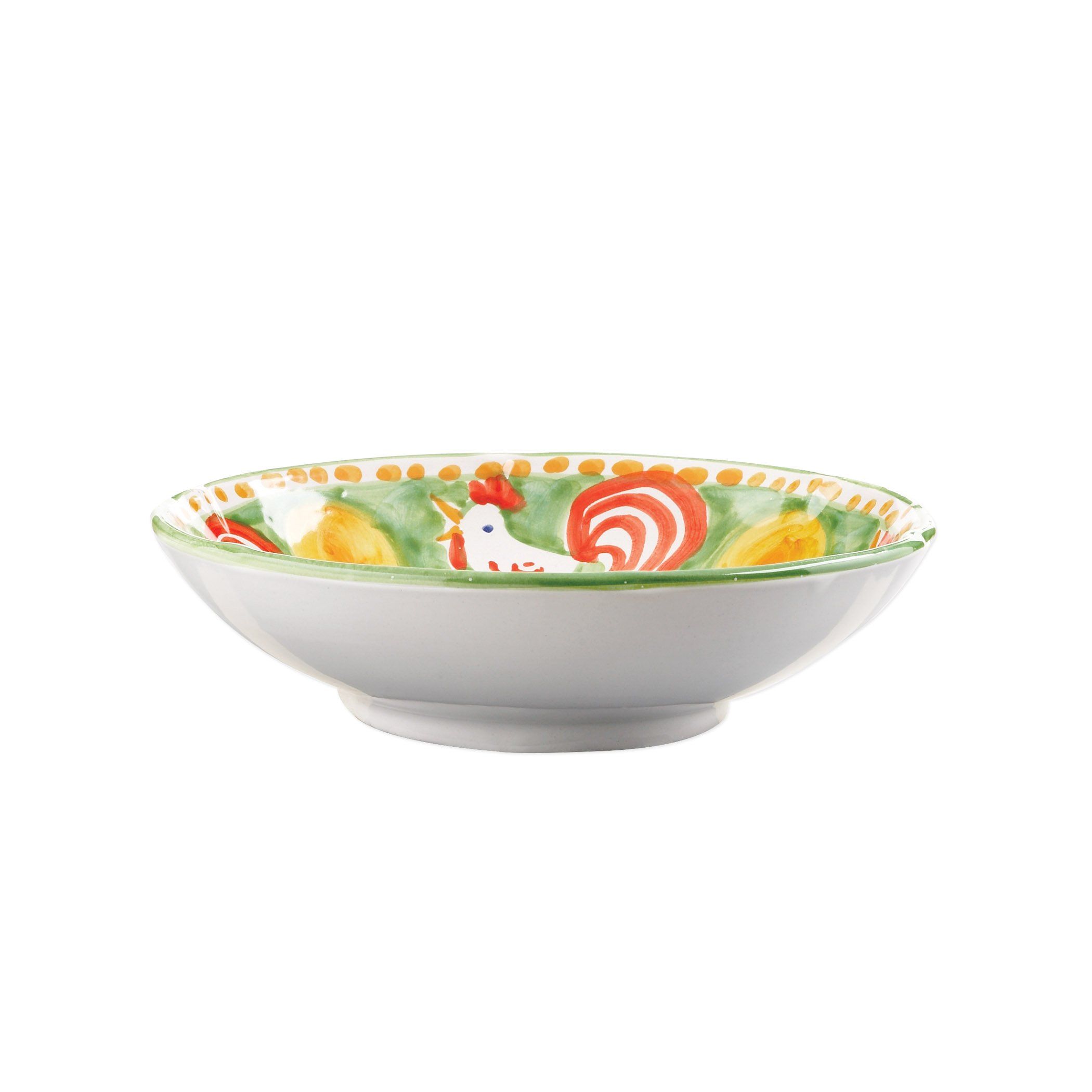 Vietri Hand - painted Campagna Gallina Design 8.75 - inch Coupe Pasta Bowl