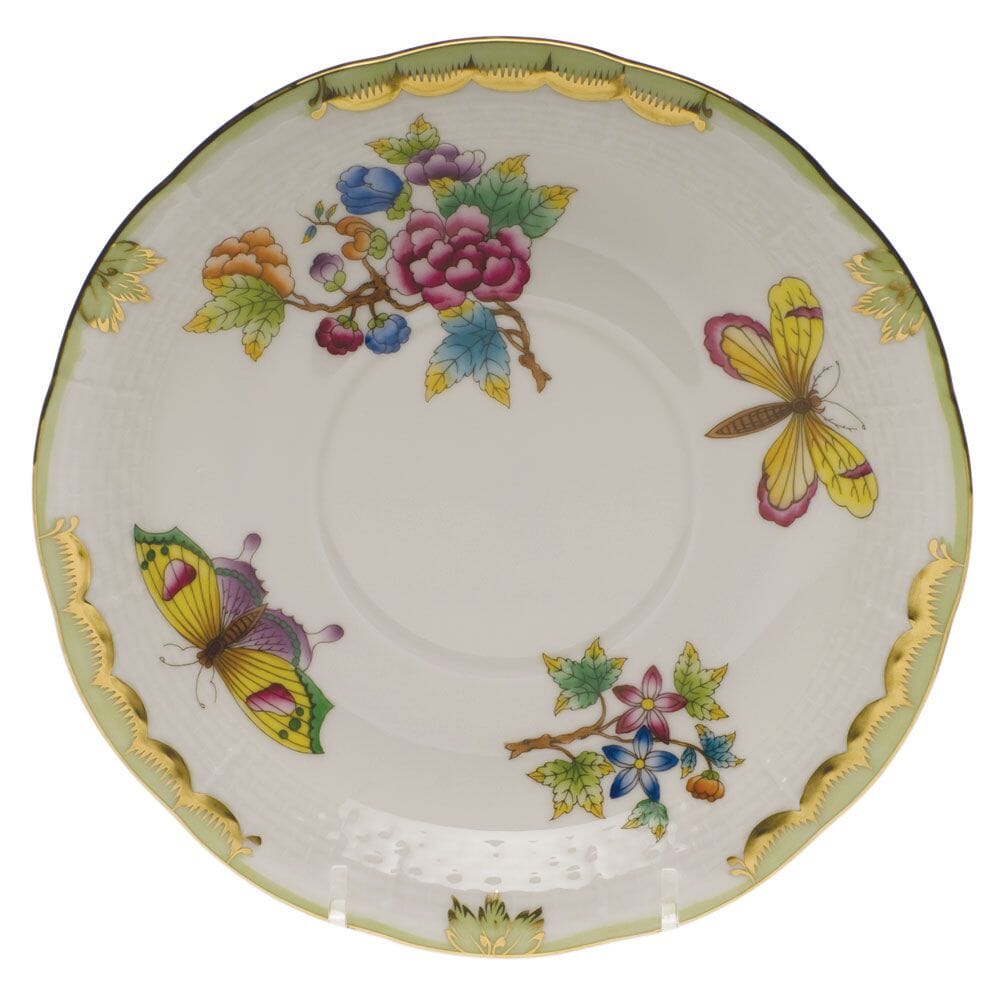 Luxurious Herend Queen Victoria Pattern Cream Soup Serving Stand for Fine Dining