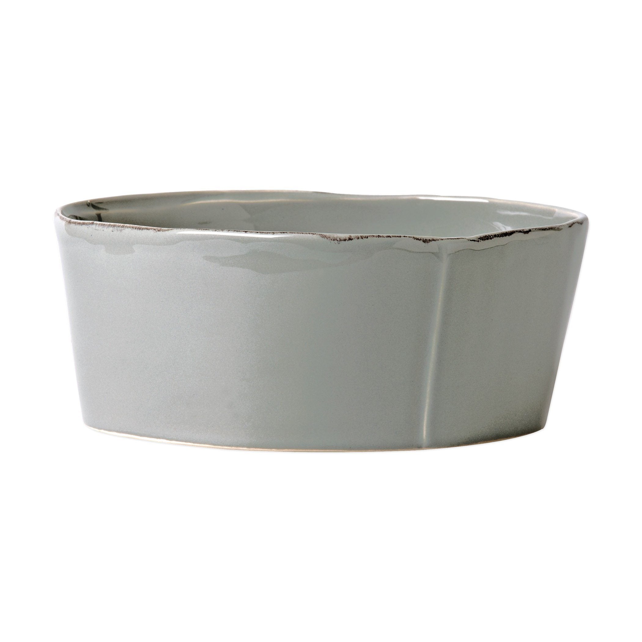 Vietri Large-Sized Lastra Pattern Serving Bowl for Food Display