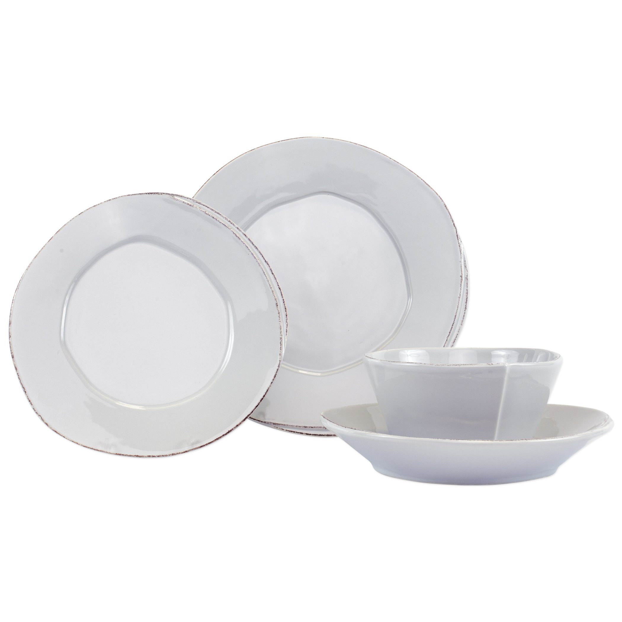 Vietri Lastra Four-Piece Tableware Place Setting for Dining