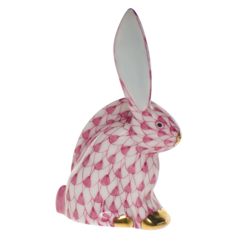 Herend Miniature Handmade Porcelain Rabbit Figurine