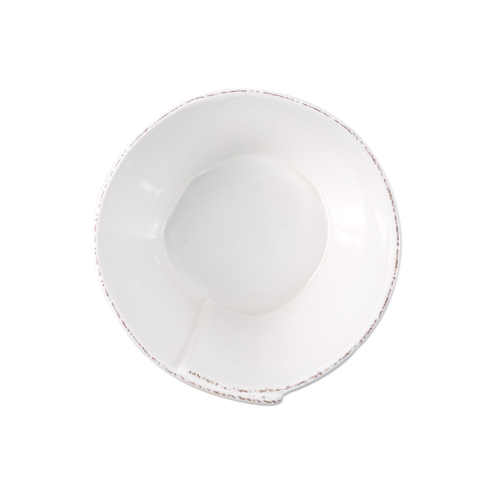 Vietri Italian Stoneware Lastra Pattern Medium-sized Stackable Serving Bowl for Holiday