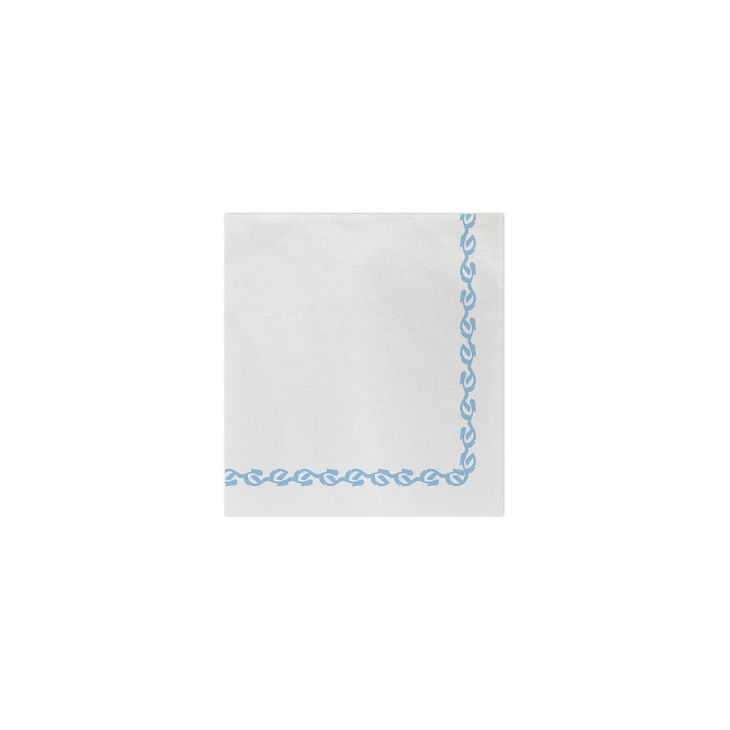 Vietri Florentine Light Blue Papersoft Disposable Cocktail Napkins