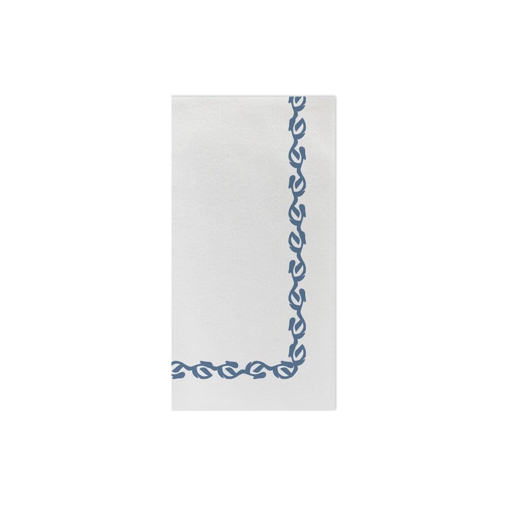 Vietri Florentine Blue Disposable Papersoft Guest Towels for Entertaining and Everyday Use