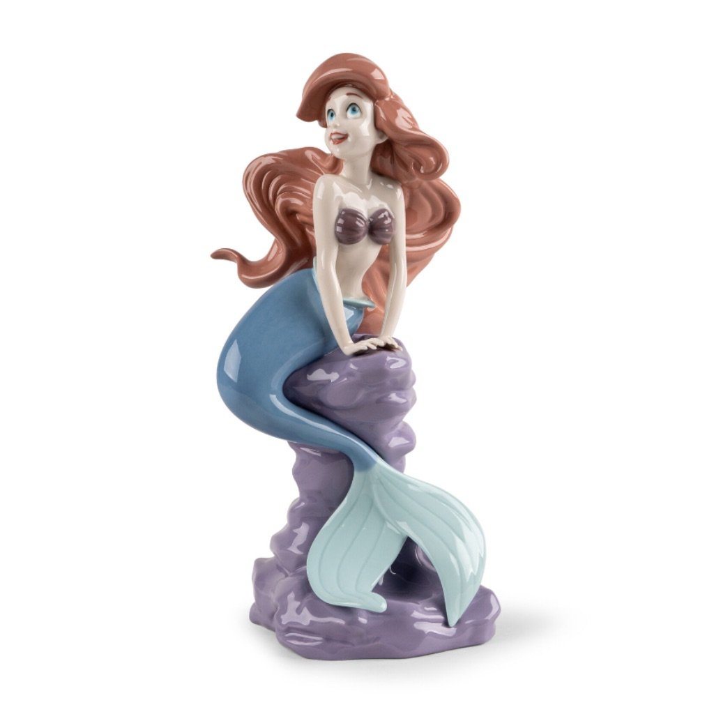 Exquisite Handmade Lladro Porcelain Disney Ariel Figurine from 2021