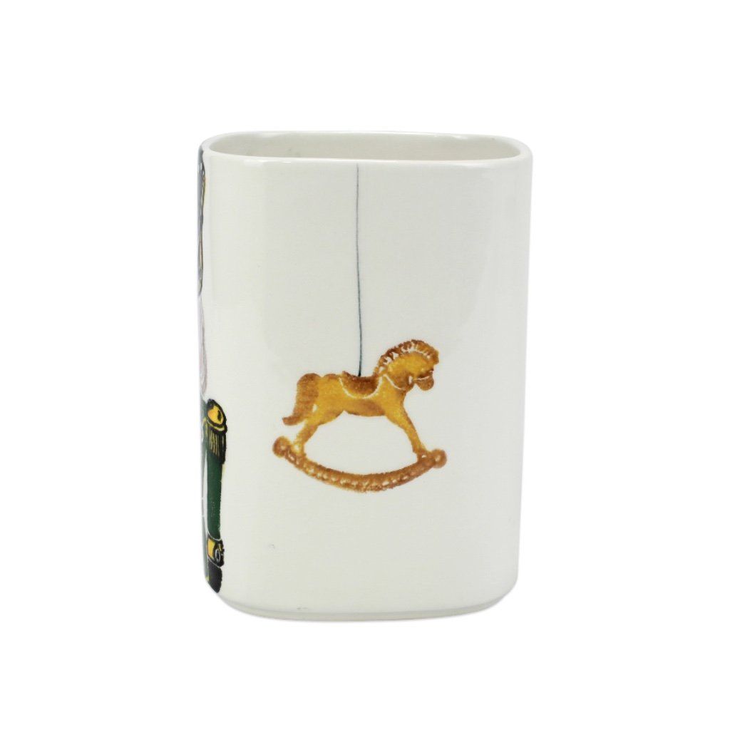 Vietri Hand - painted Nutcrackers - themed Utensil Holder for Christmas Gifts and Collectibles