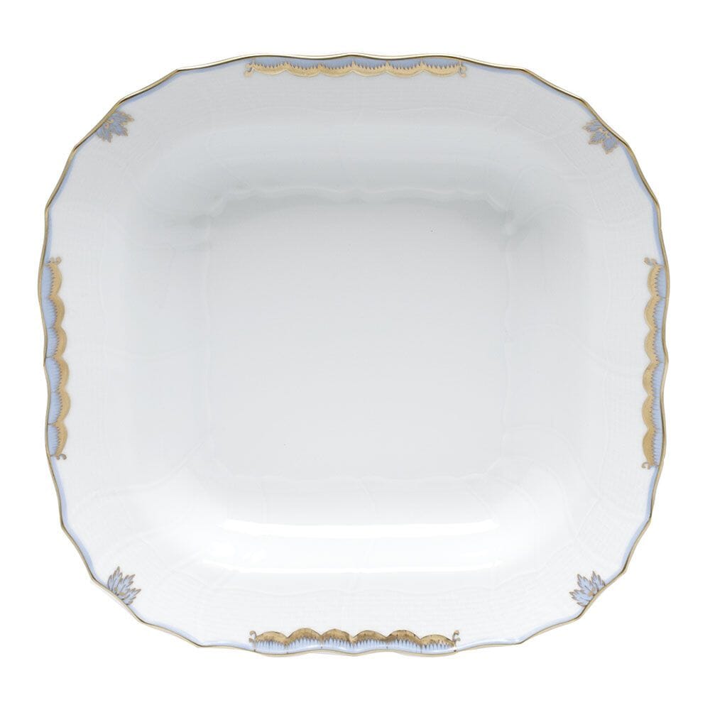 Herend Exquisite Porcelain Princess Victoria Pattern Square Fruit Serving Dish