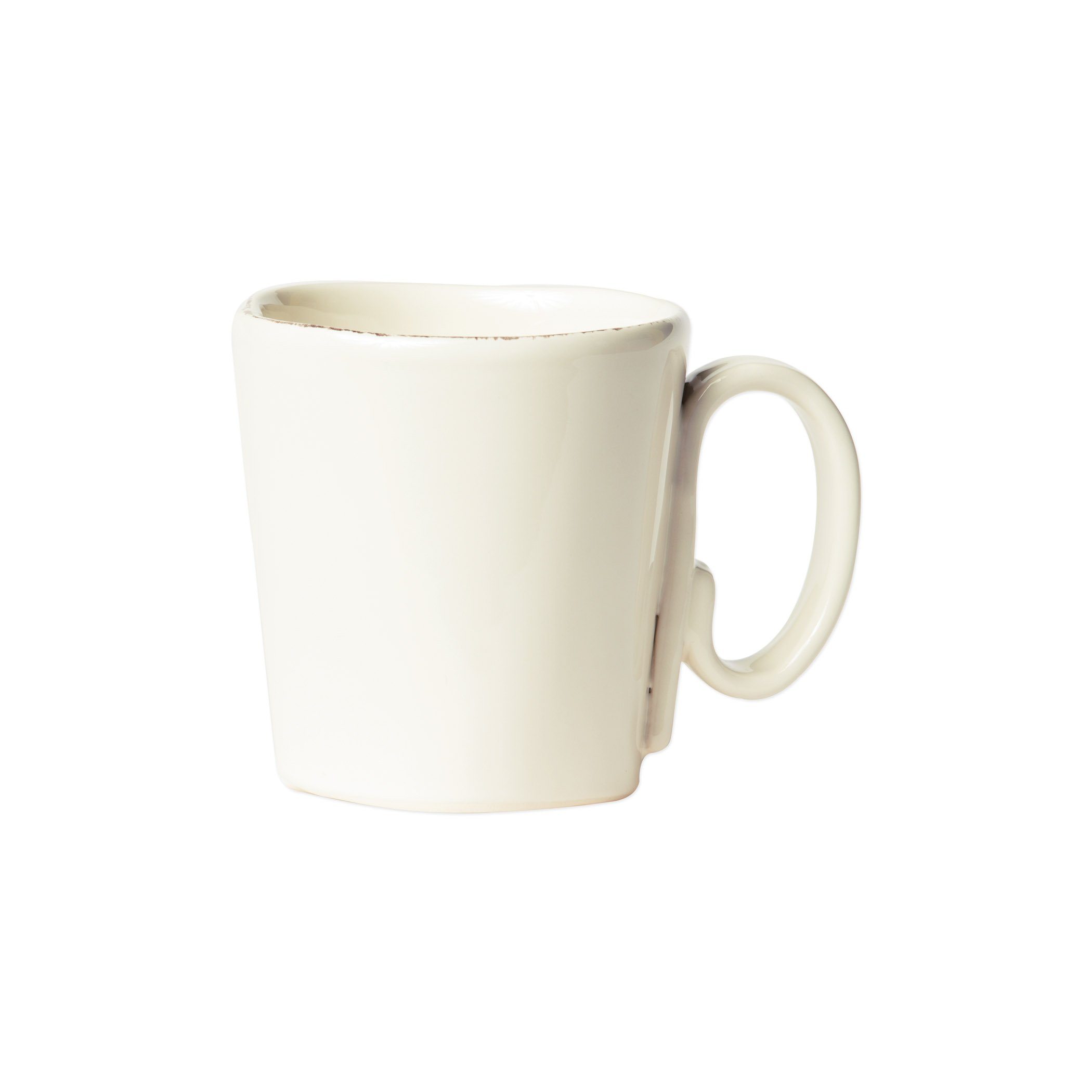 Handcrafted Italian Vietri Lastra Stoneware Mug, 4' High, 12 oz