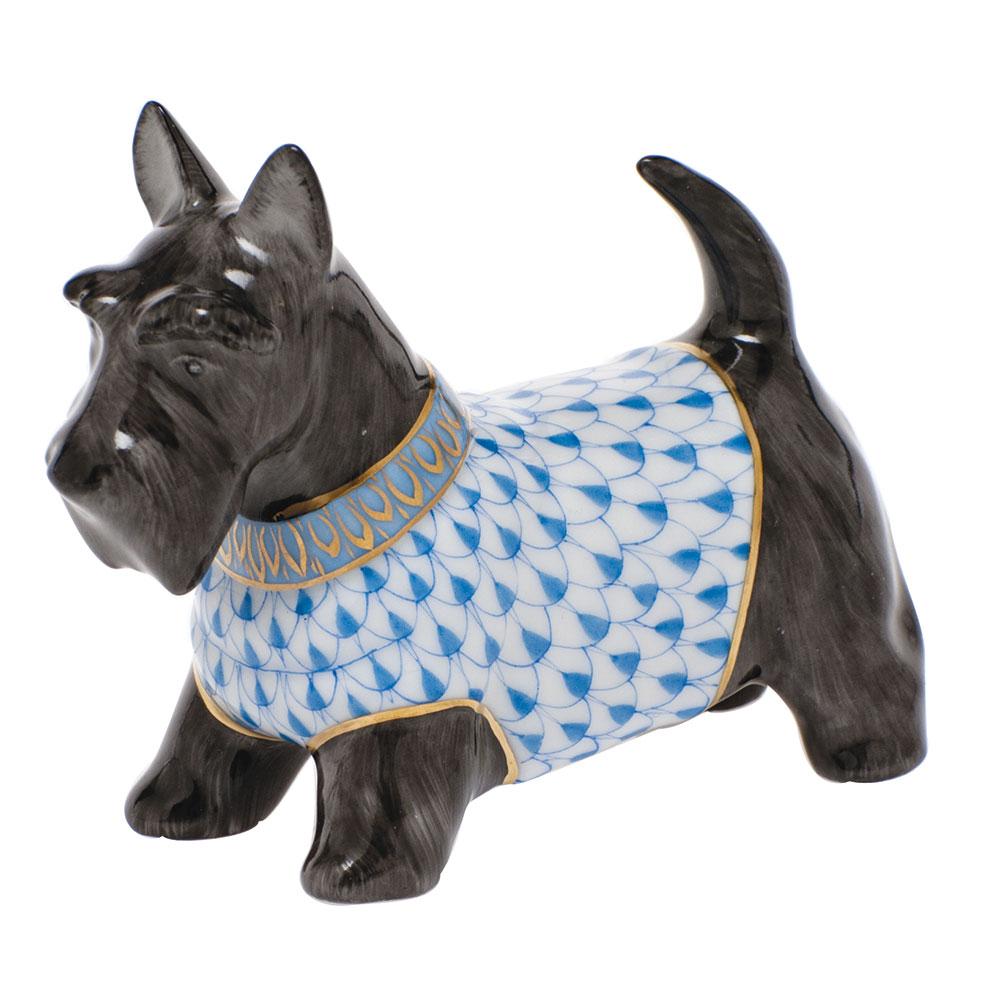 Handmade & Hand - painted Herend Scottie Mcduff Porcelain Figurine