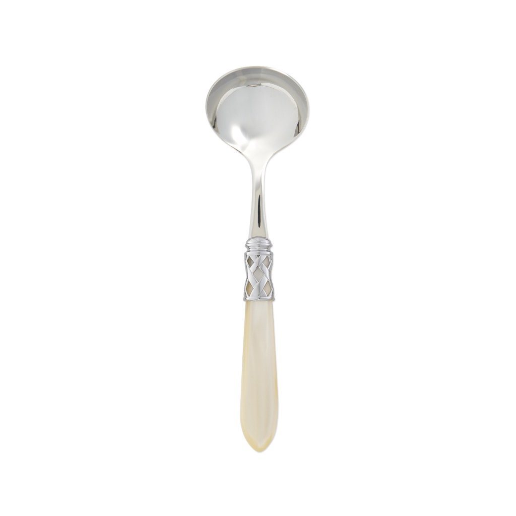 Vietri Aladdin Sauce Ladle with Brilliant Chrome Finish