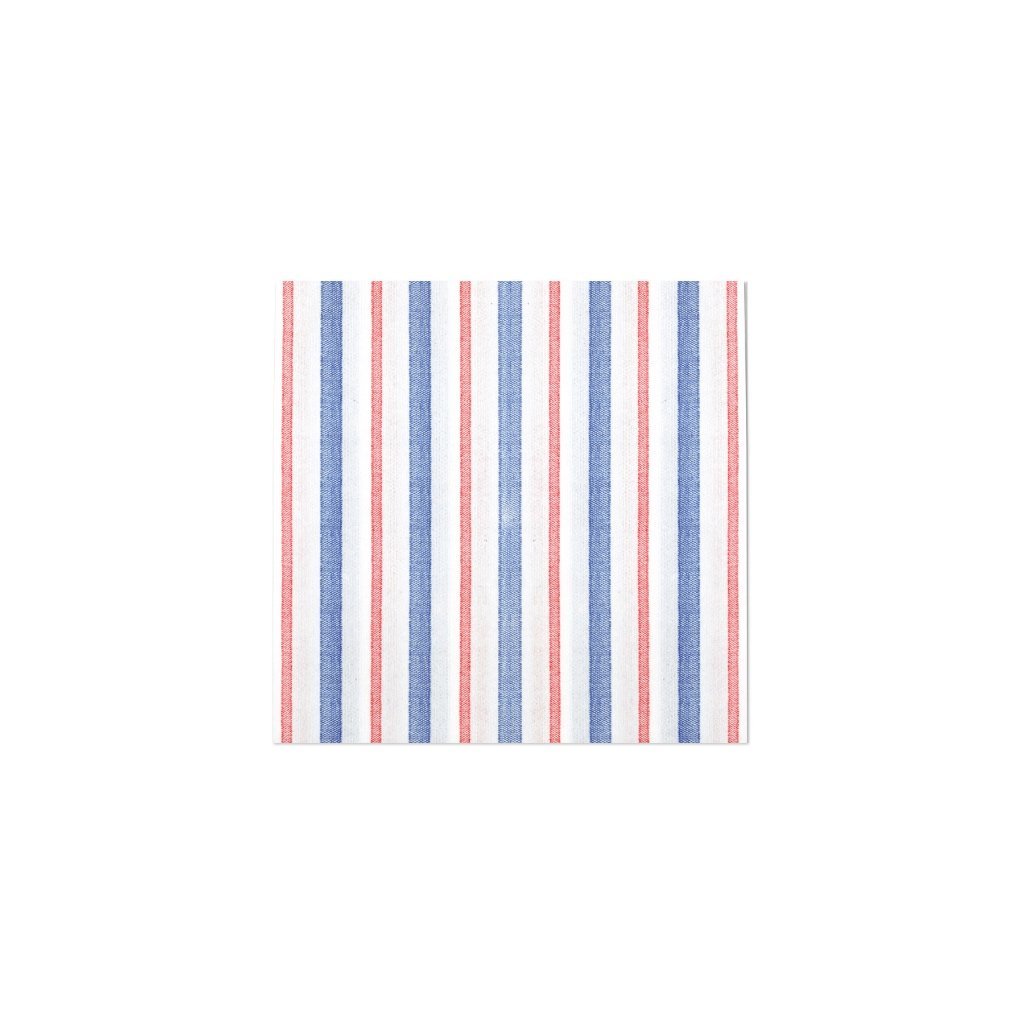 Vietri Americana Stripe Soft & Absorbent Papersoft Cocktail Napkins