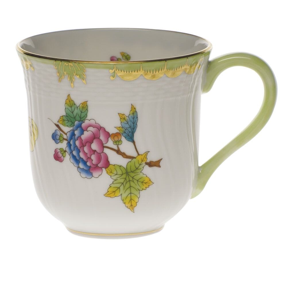 Luxurious Herend Queen Victoria Patterned Porcelain Mug for Beverages