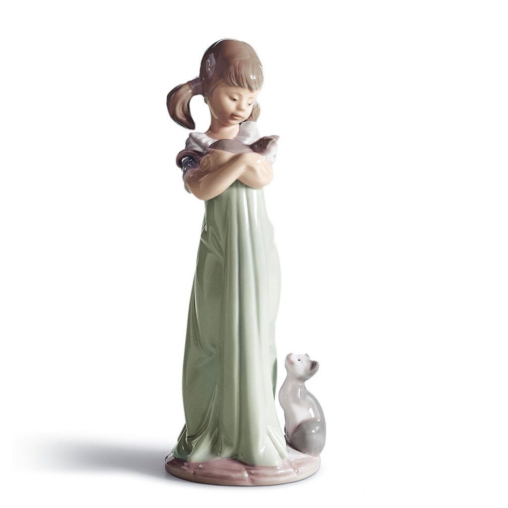 Exquisite Handmade Lladro Porcelain 'Don't Forget Me' Figurine