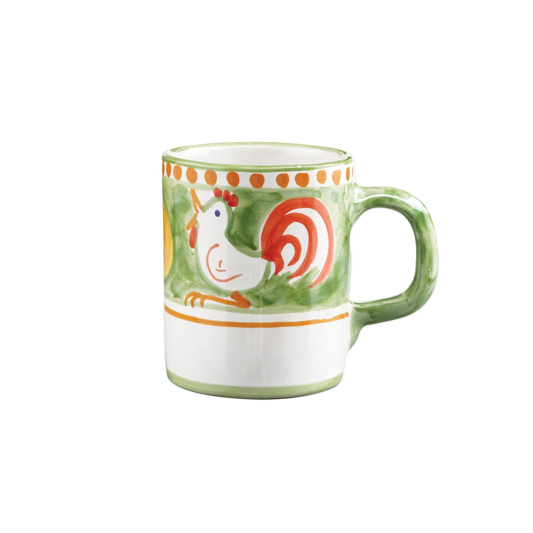 Vietri Italian Handmade Campagna Gallina Design Ceramic Mug