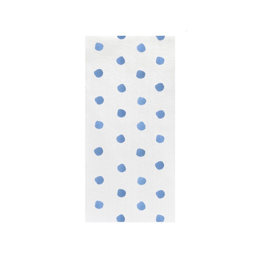 Vietri Papersoft Light Blue Dot Guest Towel Napkins for Elegant Dining