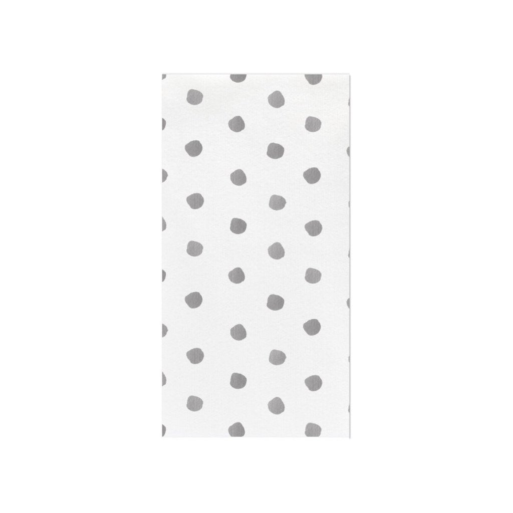 Vietri Soft & Absorbent Light Gray Dot Papersoft Guest Towels