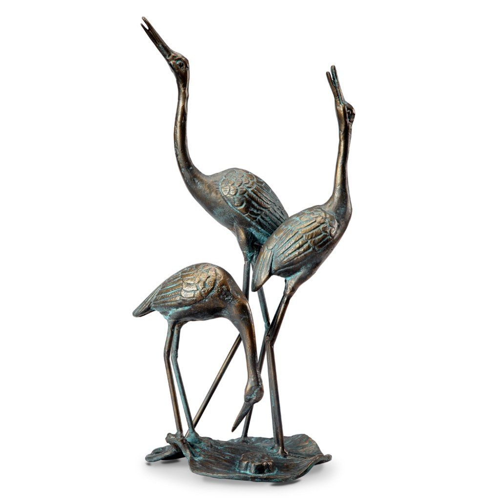 Stunning SPI Home Family Crane Sculpture for Decorative Purposes