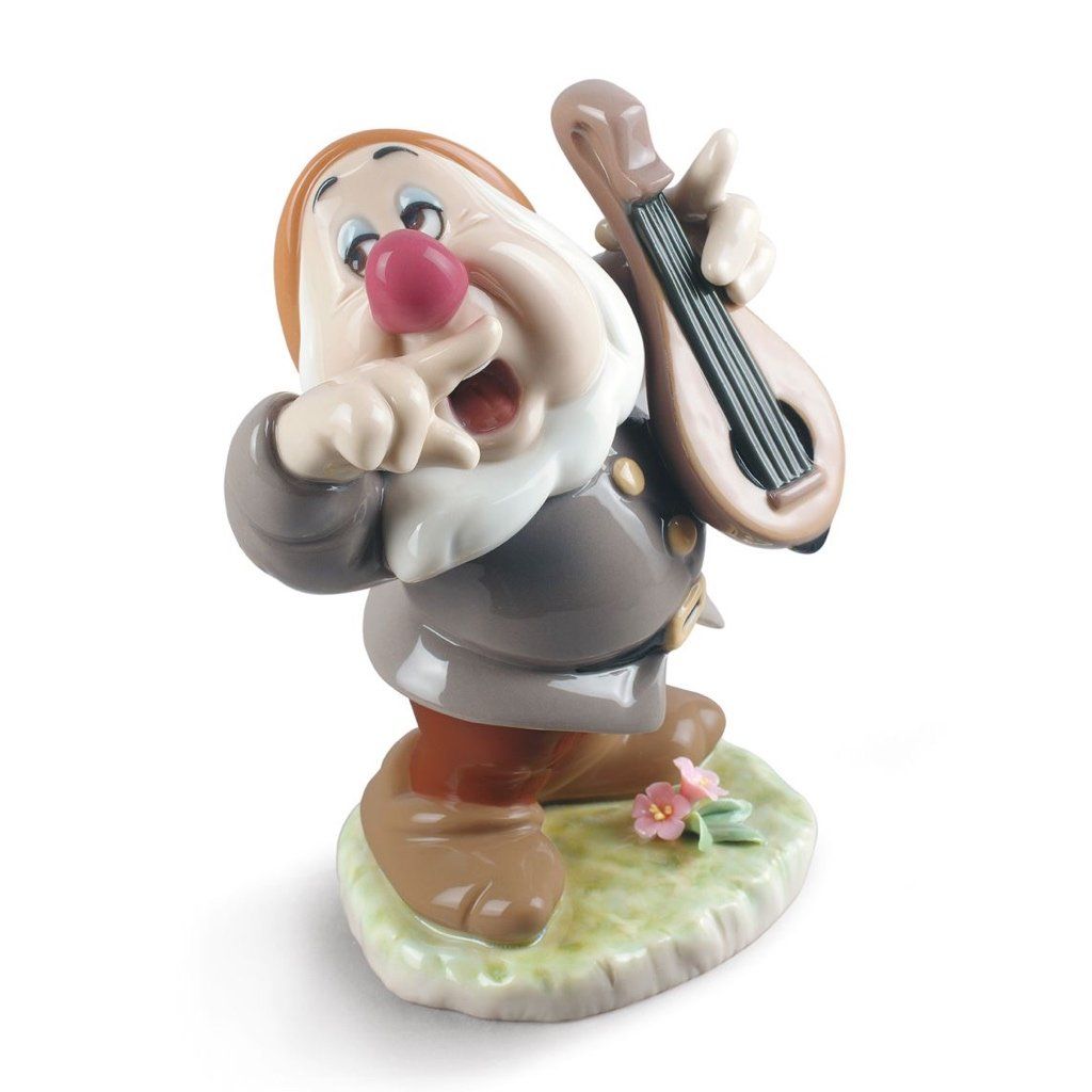 Lladro Handmade Porcelain Disney Sneezy Character Figurine for Collectors