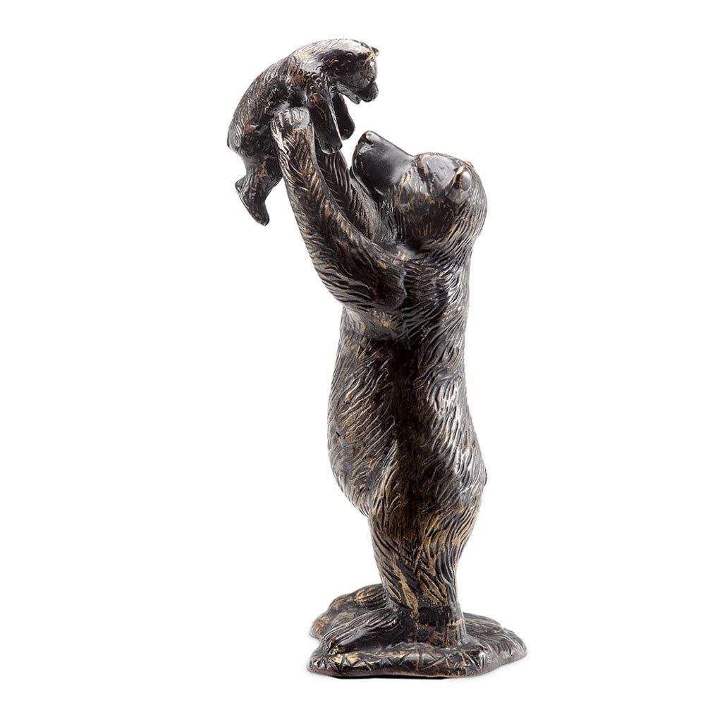 SPI Exquisitely Handmade Aluminum Garden Bear Sculpture