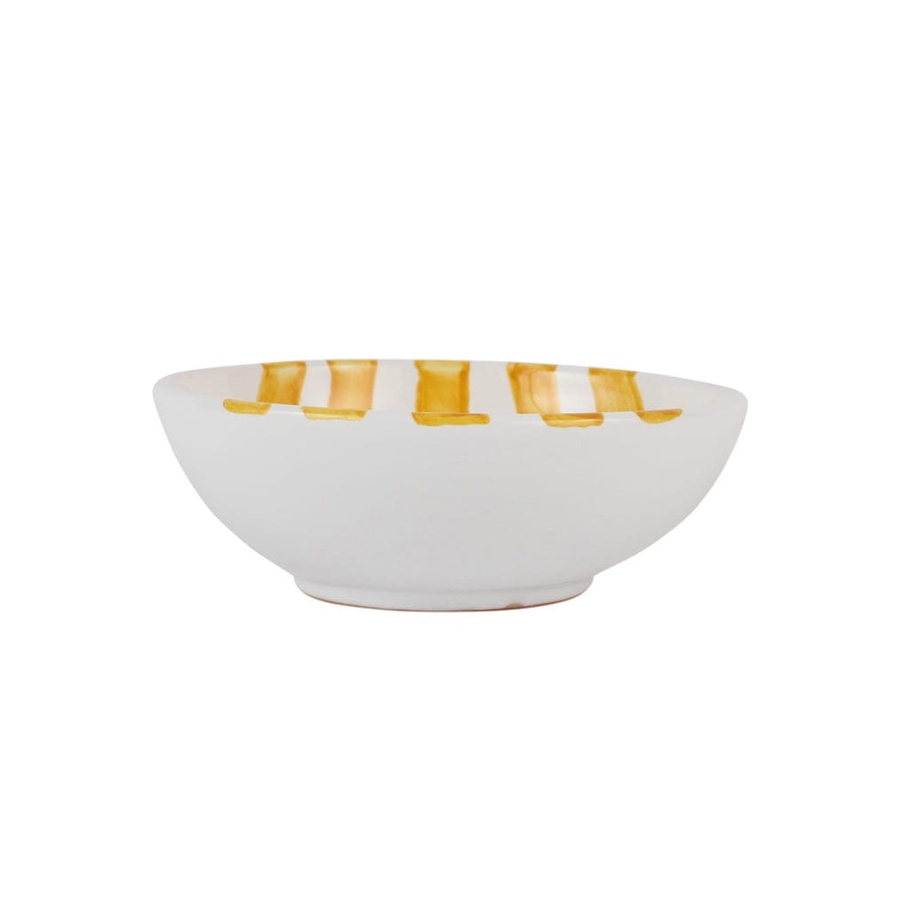 Vibrant Vietri Amalfitana Striped Cereal Bowls for Colorful Breakfasts