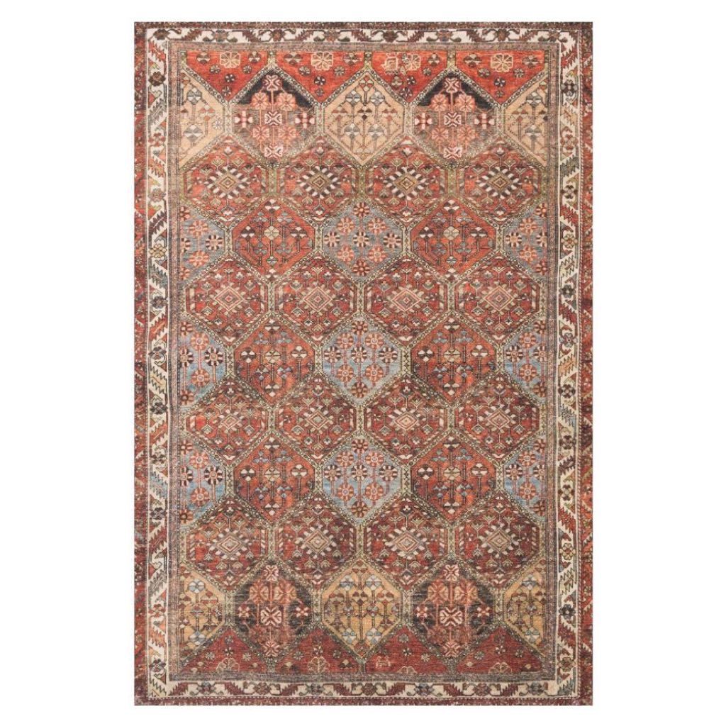 Loloi Loren LQ 16 Area Rug in Spice and Multi - Color Blend