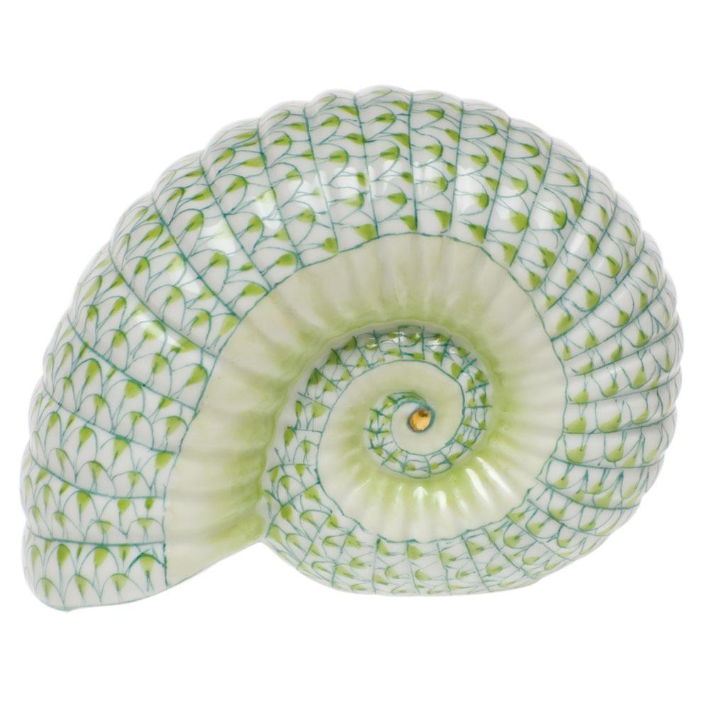 Exquisite Hand - painted Herend Ammonite Porcelain Figurine