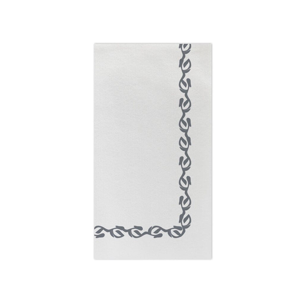 Vietri Papersoft Napkins Florentine Gray Guest Towels