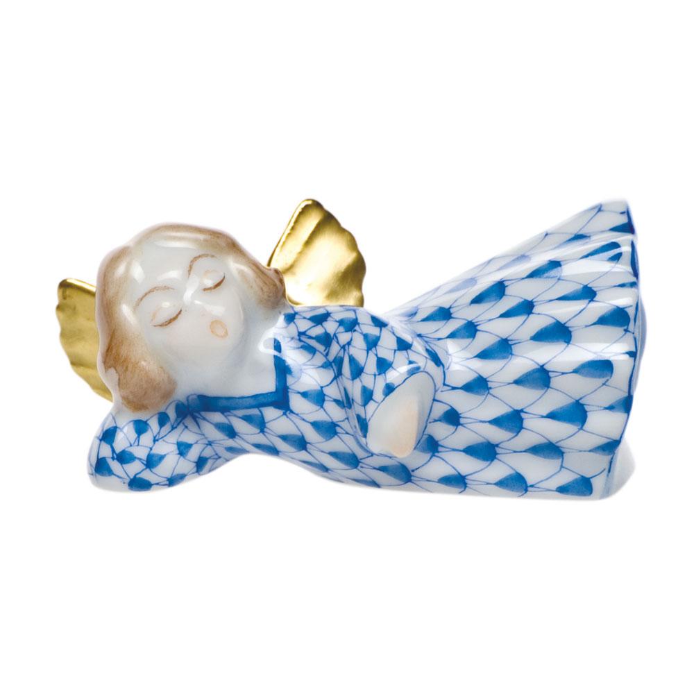 Exquisite Handmade Herend Sleeping Angel Porcelain Figurine