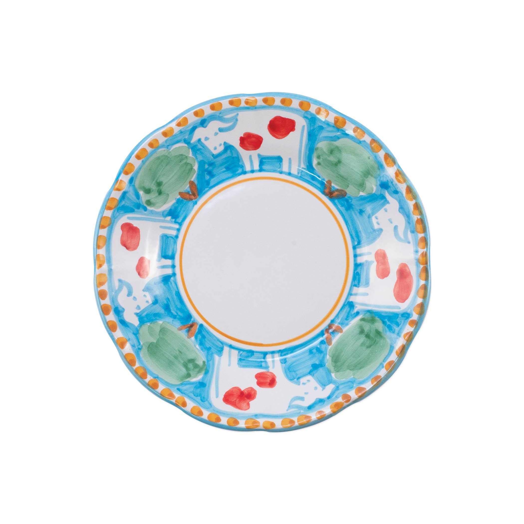 Italian Handmade Vietri Campagna Mucca 8-Inch Salad Plate
