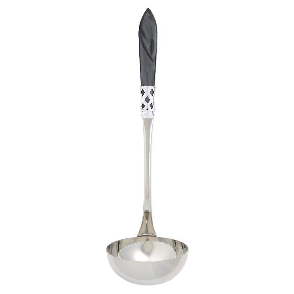 Vietri Aladdin Brilliant Chrome-Finished Soup Ladle for Sophisticated Dining
