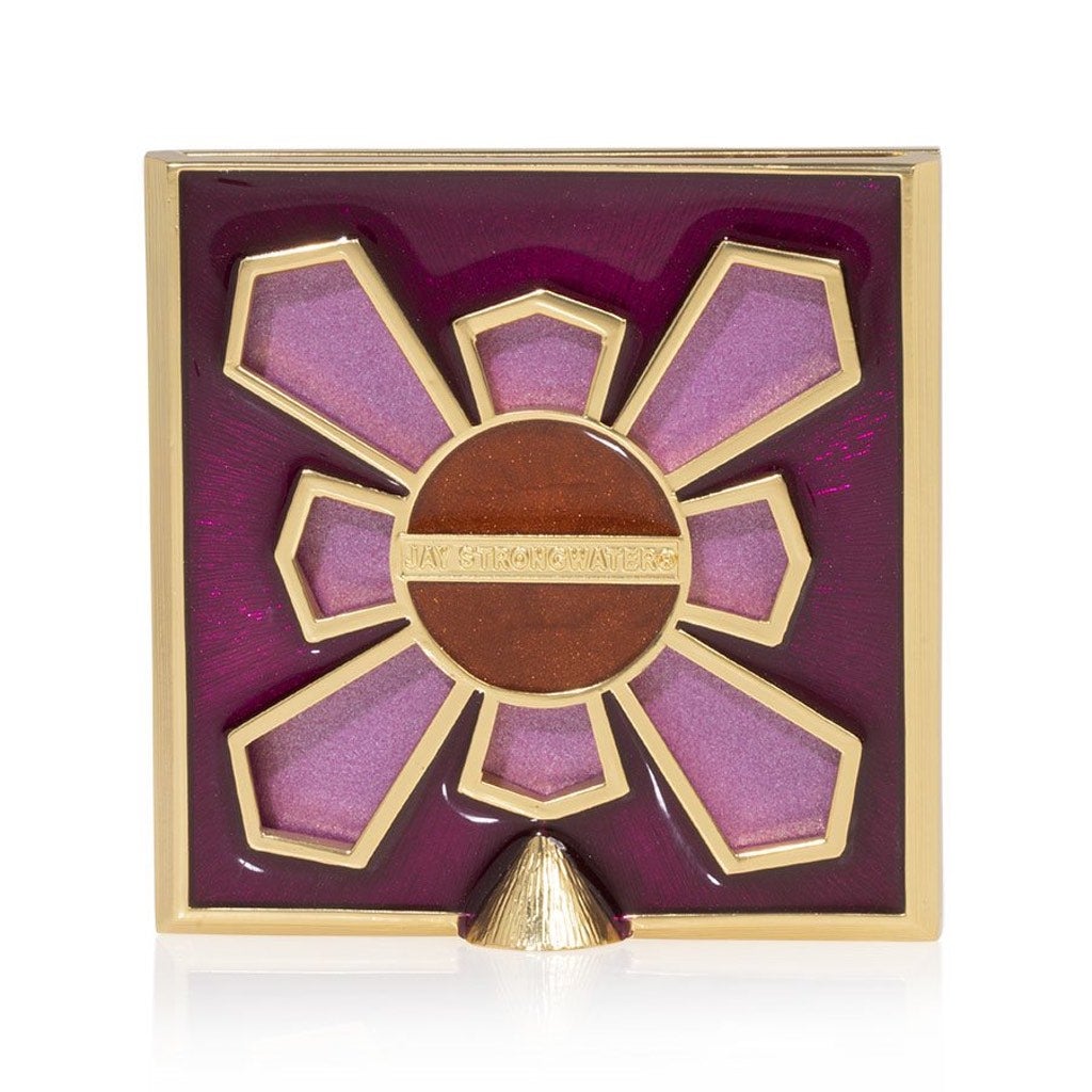 Jay Strongwater 2 - Square Autumn - Inspired Leland Pave Corner Frame in 14K Gold Finish