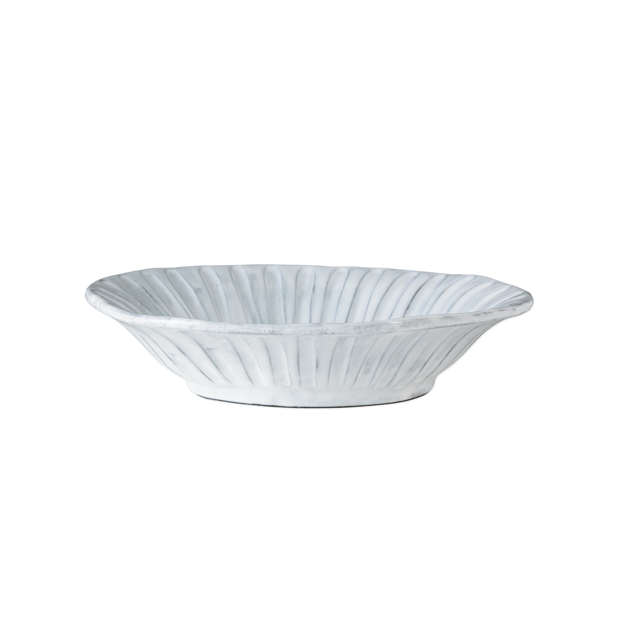 Vietri Incanto Stripe Handmade Italian Earthenware Pasta Bowl
