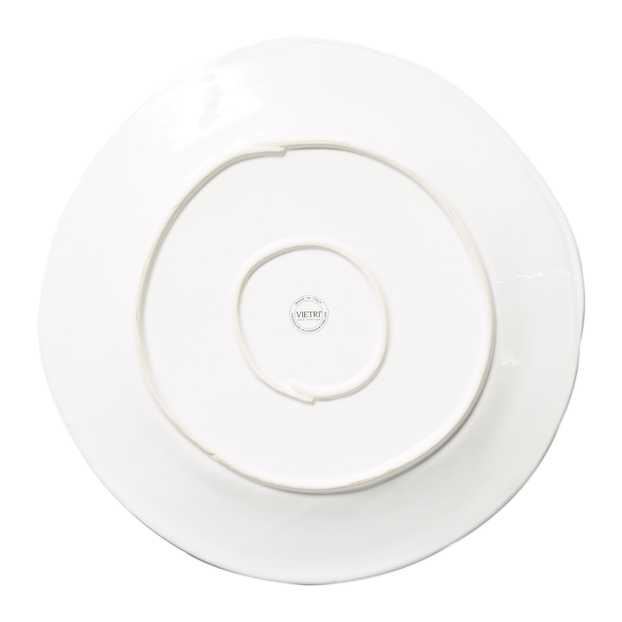 Vietri Italian Stoneware Lastra Holiday Design Round Serving Platter