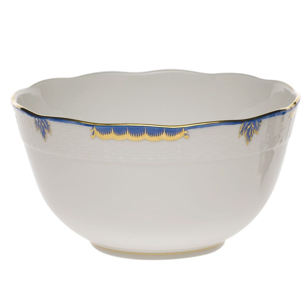 Herend Porcelain Round Dining Bowl with Princess Victoria Pattern