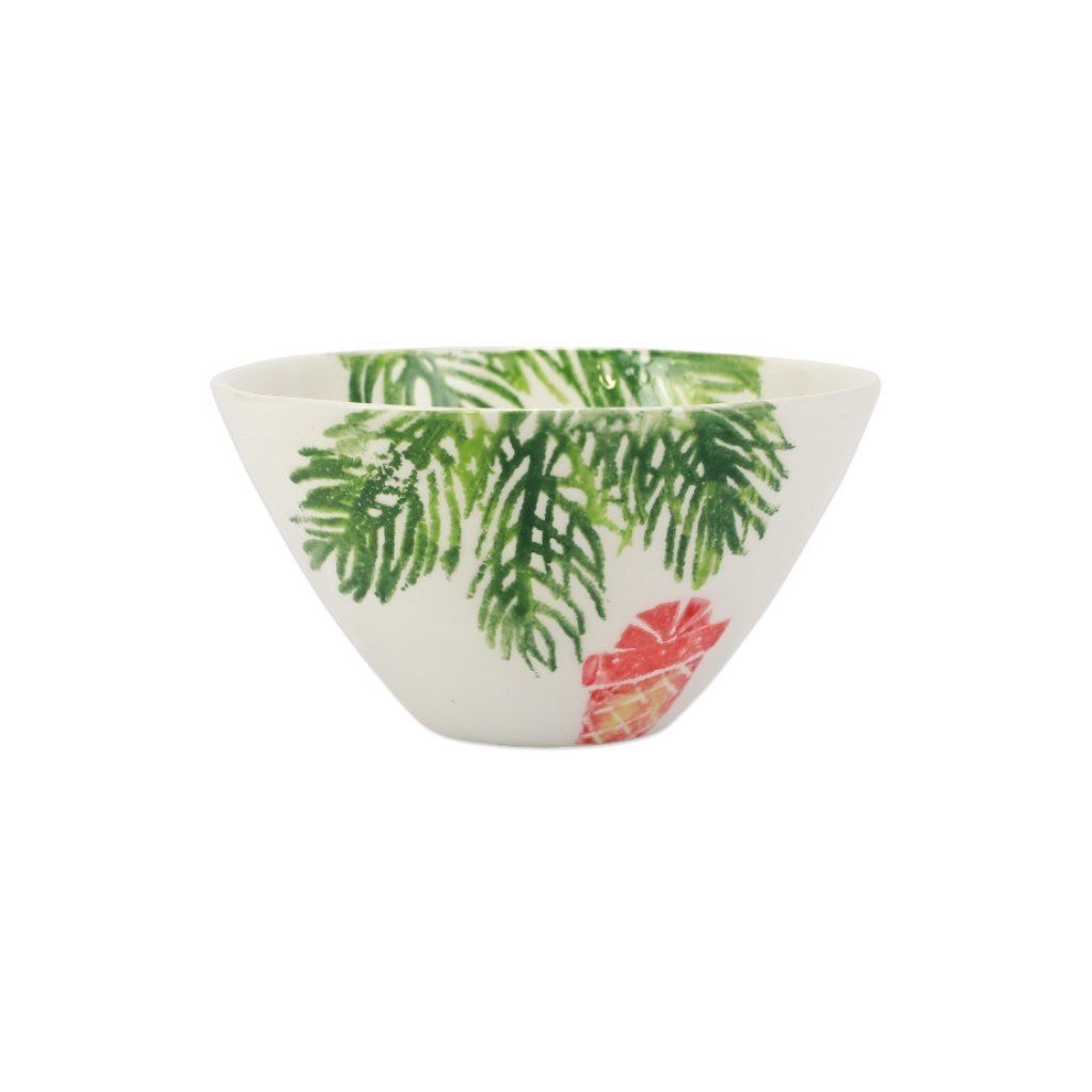 Vietri Hand - Painted Nutcrackers Themed Rocking Horse - Shaped Ceramic Cereal Bowl for Christmas