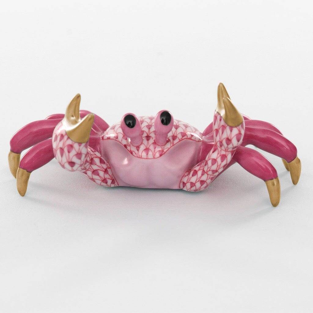 Adorable Hand - painted Herend Sand Crab Porcelain Figurine from Hungary