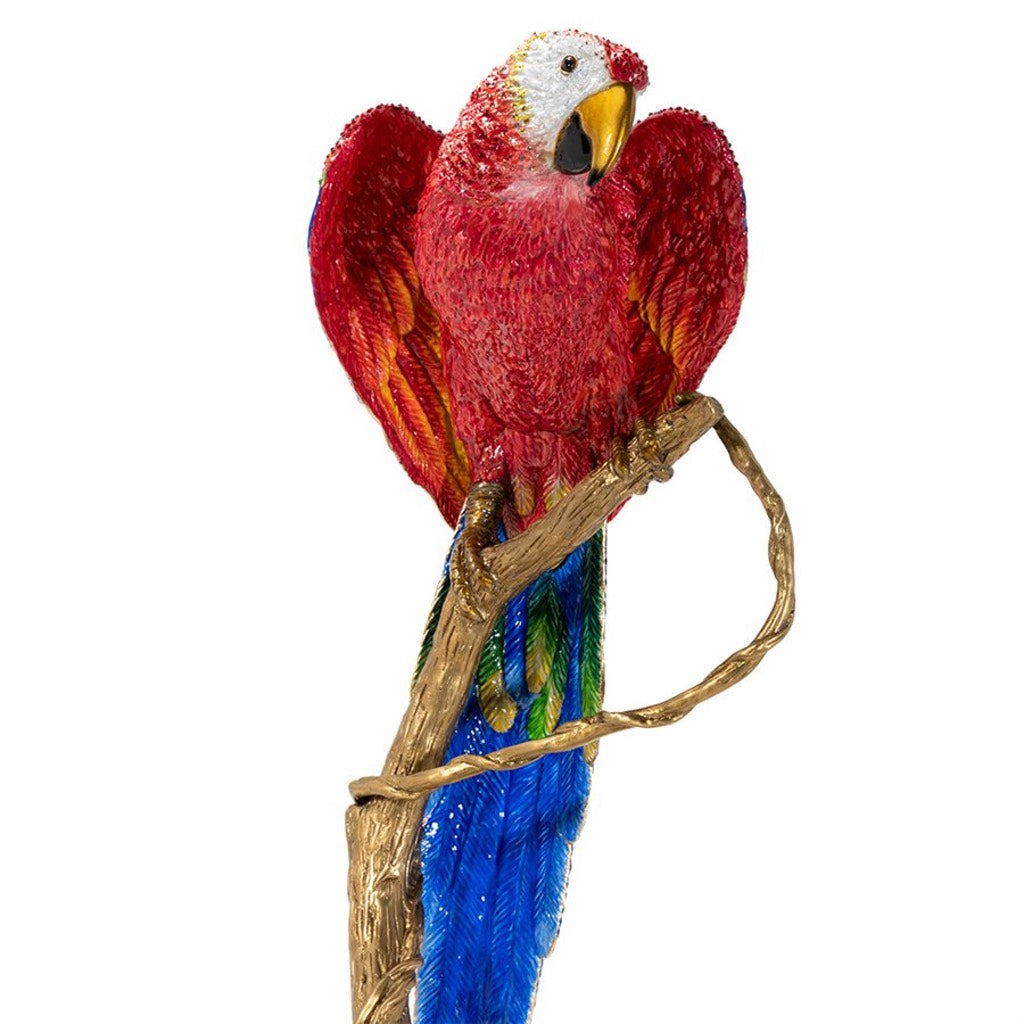 Limited Edition Jay Strongwater Skylar Macaw Decorative Figurine