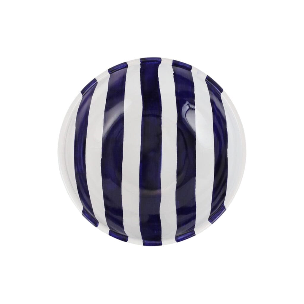 Vibrant Vietri Amalfitana Striped Cereal Bowls for Colorful Breakfasts